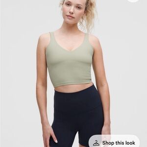 lululemon athletica Olive Green Tank Top